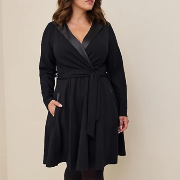 TORRID MINI TUXEDO DRESS - Picture 3 of 7